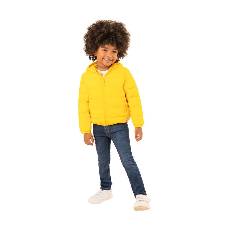 Chaqueta-acolchada-con-bolsa-para-guardarla-para-bebe-niño-Ropa-bebe-nino-Amarillo