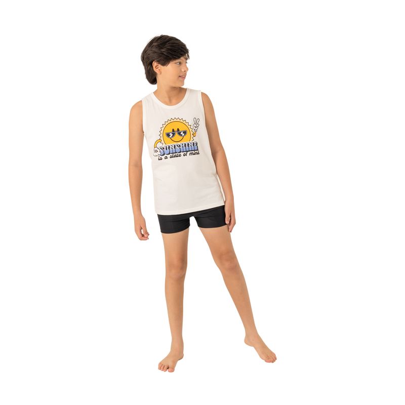 Pantaloneta-tipo-boxer-con-cordon-funcional-para-niño-Ropa-nino-Negro