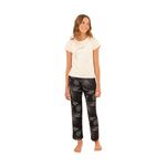 Conjunto-pijama-de-camiseta-manga-corta-pantalon-largo-para-niña-Ropa-nina-Gris