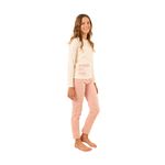 Conjunto-pijama-de-camiseta-manga-corta-pantalon-largo-para-niña-Ropa-nina-Rosado