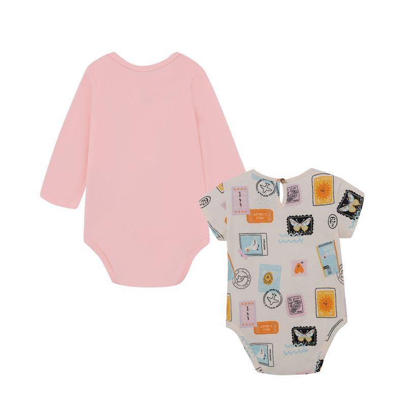 Set-x2-de-body-manga-larga-body-manga-corta-para-recien-nacida-niña-Ropa-recien-nacido-nina-Rosado