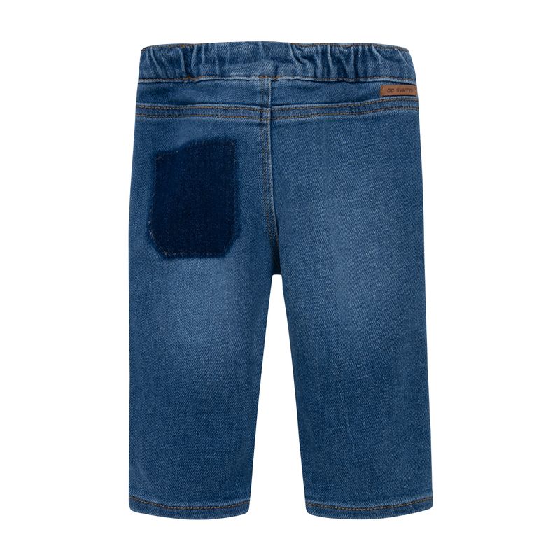 Denim-con-pretina-resortada-para-recien-nacidos-unisex-Recien-nacido-Unisex-Indigo-medio