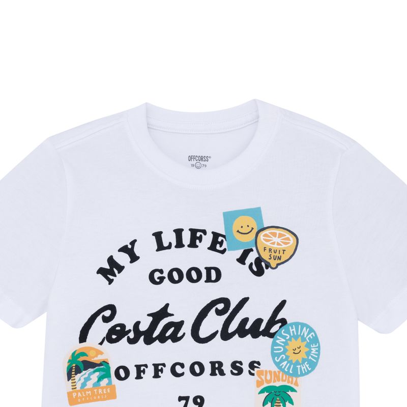 Camiseta-manga-corta-para-bebe-niño-Ropa-bebe-nino-Blanco