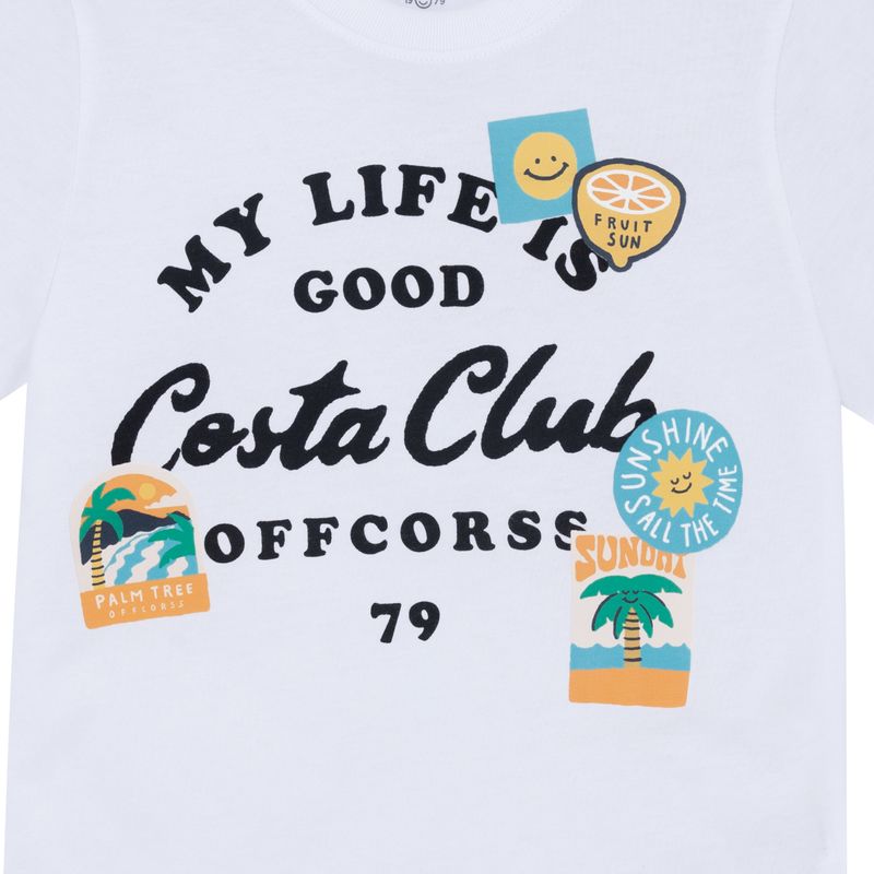 Camiseta-manga-corta-para-bebe-niño-Ropa-bebe-nino-Blanco