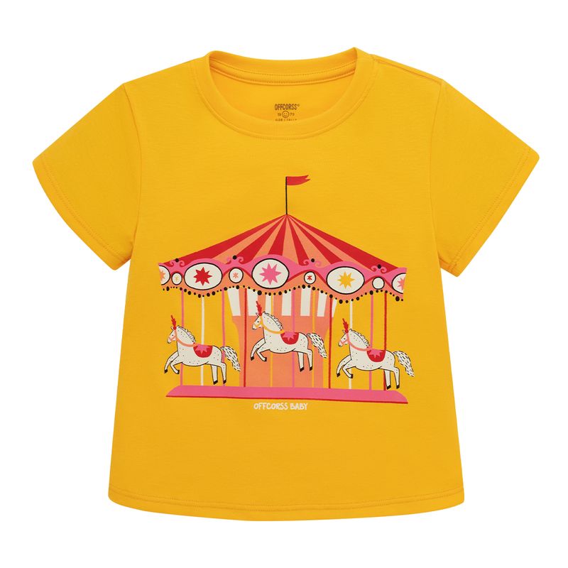 Conjunto-pijama-de-camiseta-manga-corta-short-para-bebe-niña-Ropa-bebe-nina-Amarillo