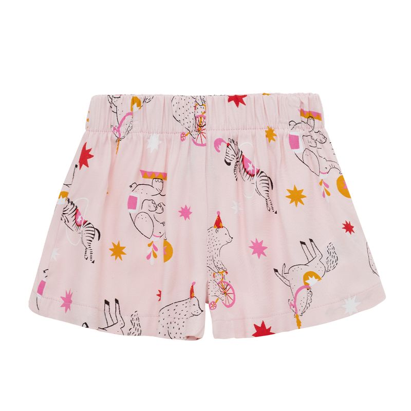 Conjunto-pijama-de-camiseta-manga-corta-short-para-bebe-niña-Ropa-bebe-nina-Amarillo