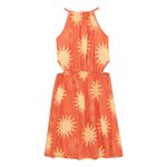 Vestido-manga-sisa-con-aberturas-laterales-para-niña-Ropa-nina-Rosado