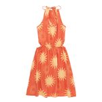 Vestido-manga-sisa-con-aberturas-laterales-para-niña-Ropa-nina-Rosado