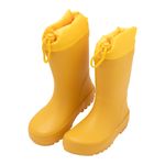 Botas-plasticas-con-cordon-ajustable-para-bebe-niño-Ropa-bebe-nino-Amarillo