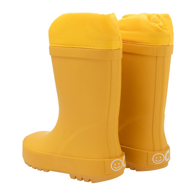 Botas-plasticas-con-cordon-ajustable-para-bebe-niño-Ropa-bebe-nino-Amarillo