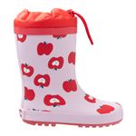 Botas-plasticas-con-cordon-ajustable-para-bebe-niña-Ropa-bebe-nina-Rojo
