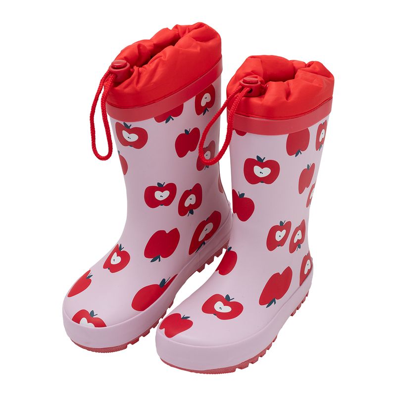 Botas-plasticas-con-cordon-ajustable-para-bebe-niña-Ropa-bebe-nina-Rojo