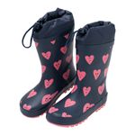 Botas-plasticas-con-cordon-ajustable-para-bebe-niña-Ropa-bebe-nina-Azul