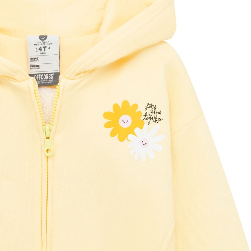 Buzo-abierto-con-capucha-para-bebe-niña-Ropa-bebe-nina-Amarillo