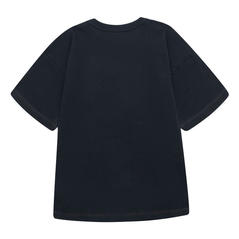Camiseta-manga-corta-silueta-oversize-para-niño-Ropa-nino-Negro