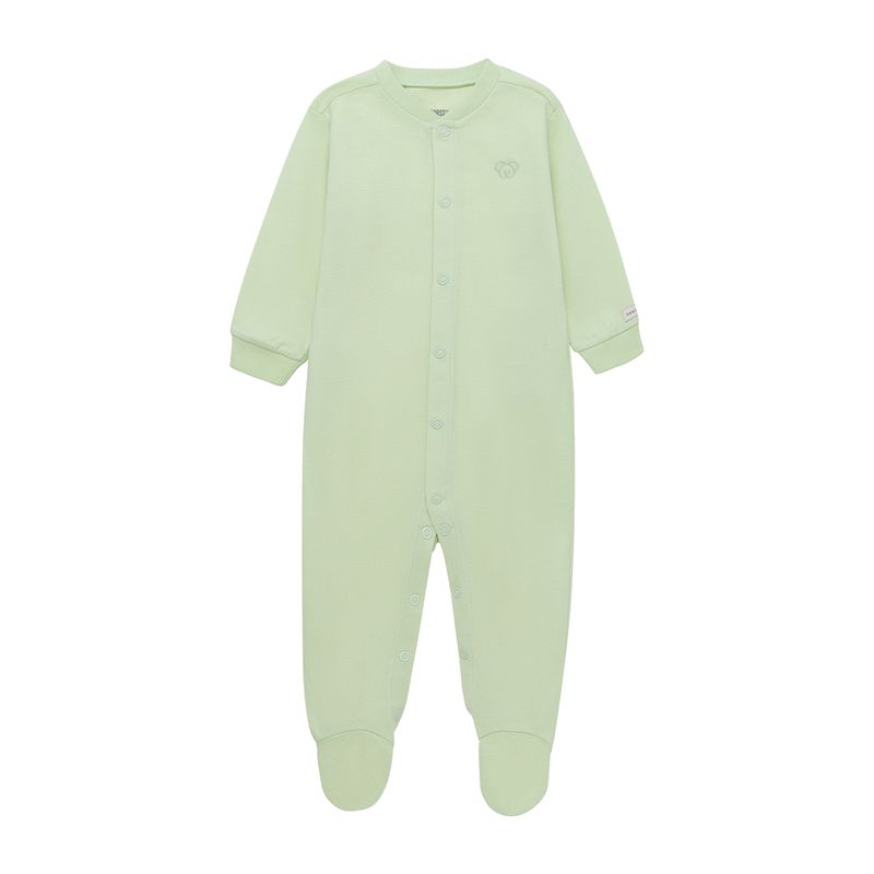 Pijama-enterizo-de-piecitos-para-recien-nacido-unisex-Ropa-recien-nacido-nino-Verde