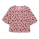 Camiseta-manga-corta-oversize-para-niña-Ropa-nina-Rosado