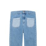 Denim-con-bolsillos-para-niña-Ropa-nina-Indigo-Claro