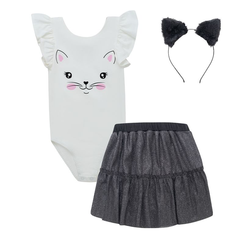 Disfraz-de-gata-con-orejas-para-bebe-niña-Ropa-bebe-nina-Negro