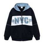 Buzo-abierto-con-capucha-para-niño-Ropa-nino-Negro