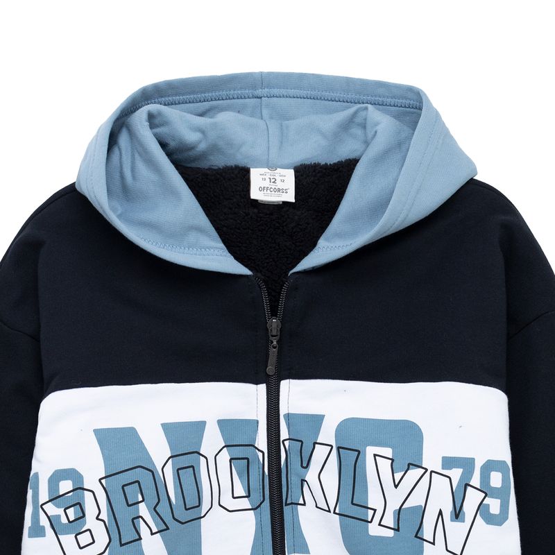 Buzo-abierto-con-capucha-para-niño-Ropa-nino-Negro