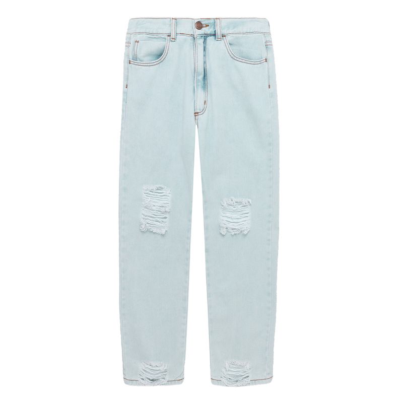 Denim-cinco-bolsillos-silueta-mom-para-niña-Ropa-nina-Indigo