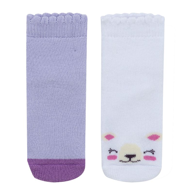 Set-x2-medias-para-recien-nacida-niña-Ropa-recien-nacido-nina-Gris