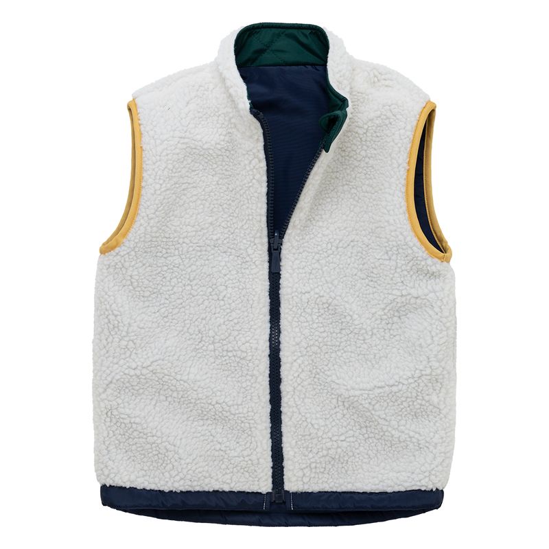 Chaleco-doble-faz-acolchado-para-bebe-niño-Ropa-bebe-nino-Verde
