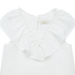 Vestido-manga-corta-con-escote-en-bolero-para-bebe-niña-Ropa-bebe-nina-Gris