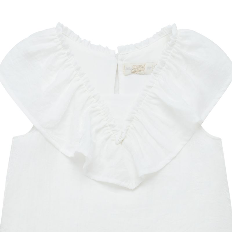 Vestido-manga-corta-con-escote-en-bolero-para-bebe-niña-Ropa-bebe-nina-Gris