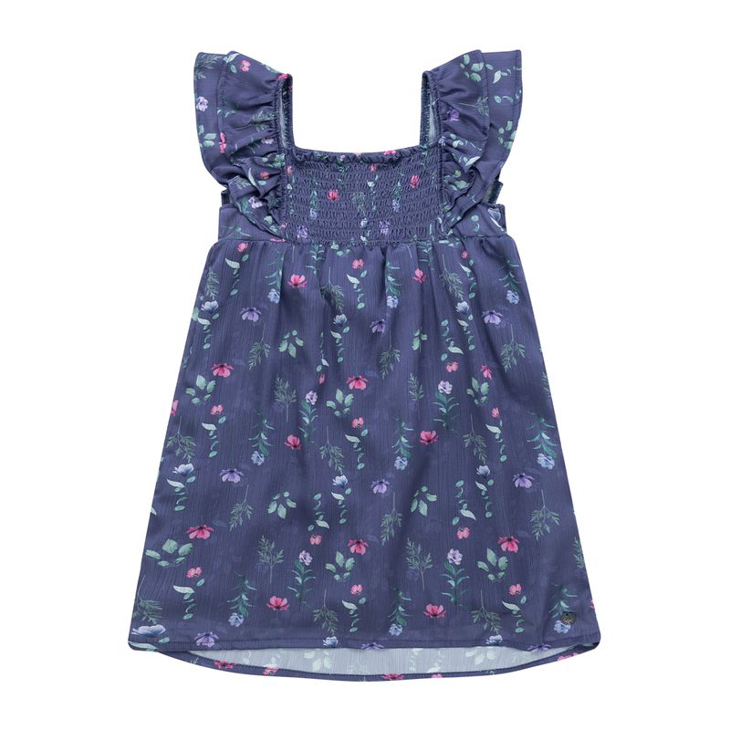Vestido-manga-sisa-con-boleros-para-bebe-niña-Ropa-bebe-nina-Azul