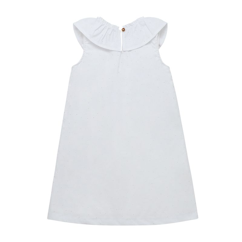 Vestido-manga-corta-con-escote-en-bolero-para-bebe-niña-Ropa-bebe-nina-Blanco