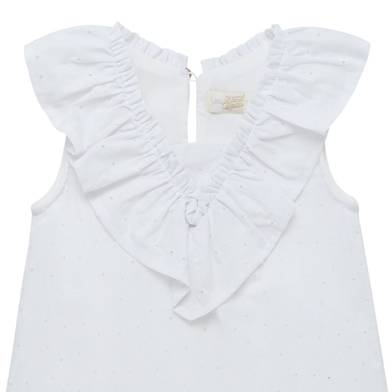 Vestido-manga-corta-con-escote-en-bolero-para-bebe-niña-Ropa-bebe-nina-Blanco