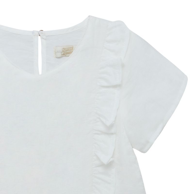 Camisa-manga-corta-con-boleros-para-bebe-niña-Ropa-bebe-nina-Gris