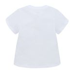 Camiseta-manga-corta-con-grafico-divertido-para-bebe-niña-Ropa-bebe-nina-Blanco