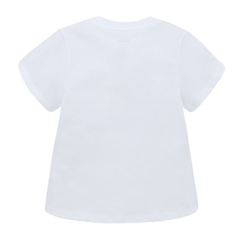 Camiseta-manga-corta-con-grafico-divertido-para-bebe-niña-Ropa-bebe-nina-Blanco