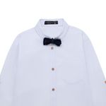 Camisa-manga-larga-con-corbatin-para-niño-Ropa-nino-Blanco