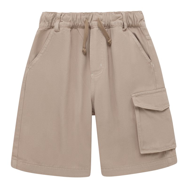 Bermuda-con-bolsillos-y-cordon-ajustable-para-niño-Ropa-nino-Cafe