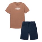 Conjunto-camiseta-manga-corta---bermuda-para-niño-Ropa-nino-Cafe