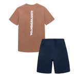 Conjunto-camiseta-manga-corta---bermuda-para-niño-Ropa-nino-Cafe