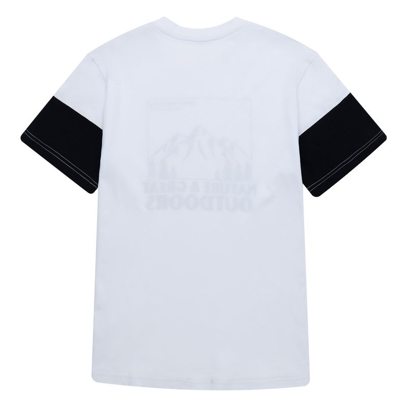 Camiseta-manga-corta-con-grafico-en-el-frente-para-niño-Ropa-nino-Blanco