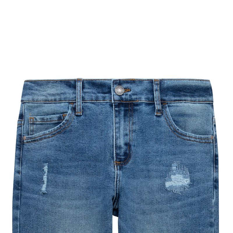 Denim-silueta-super-slim-para-niño-Ropa-nino-Indigo-oscuro
