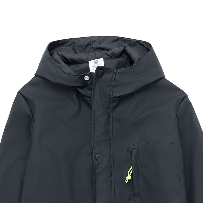 Chaqueta-hidrofobico-tipo-parka-para-niño-Ropa-nino-Negro