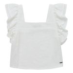 Camisa-manga-sisa-con-boleros-para-niña-Ropa-nina-Gris