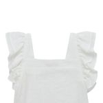 Camisa-manga-sisa-con-boleros-para-niña-Ropa-nina-Gris