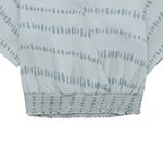 Camisa-manga-corta-tipo-crop-con-frente-cruzado-para-niña-Ropa-nina-Azul