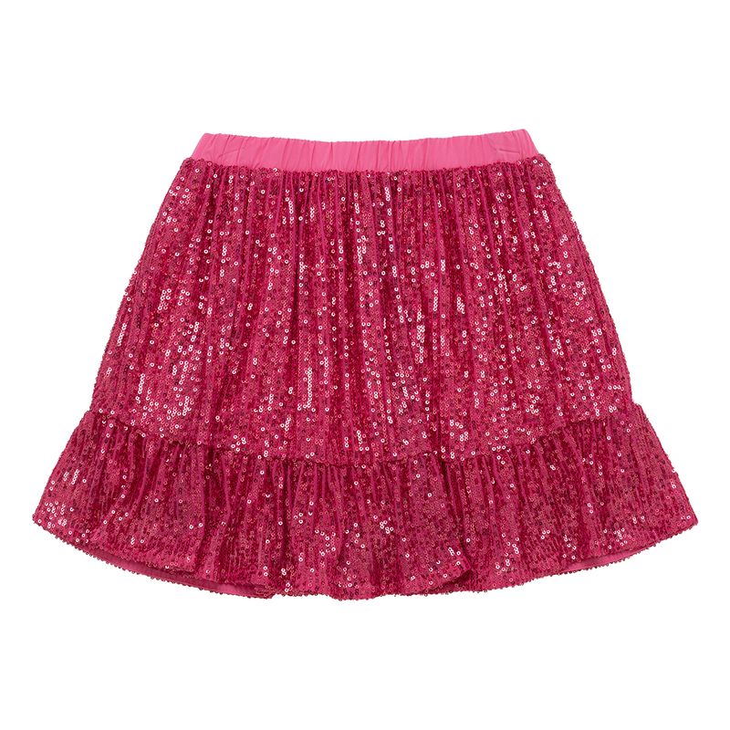 Minifalda-con-lentejuelas-para-niña-Ropa-nina-Rosado