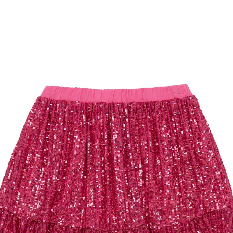 Minifalda-con-lentejuelas-para-niña-Ropa-nina-Rosado