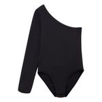 Body-de-un-solo-hombro-para-niña-Ropa-nina-Gris