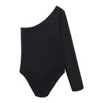 Body-de-un-solo-hombro-para-niña-Ropa-nina-Gris